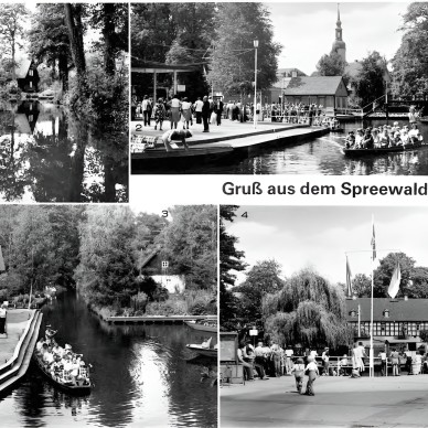 Postkarte 1983 Gruß aus dem Spreewald